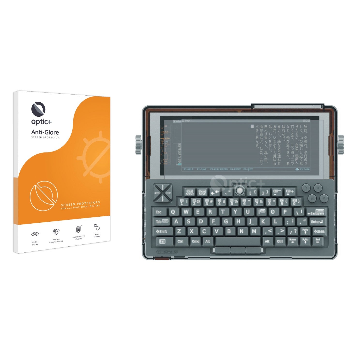 Optic+ Anti-Glare Screen Protector for ClockworkPi DevTerm - ScreenShield