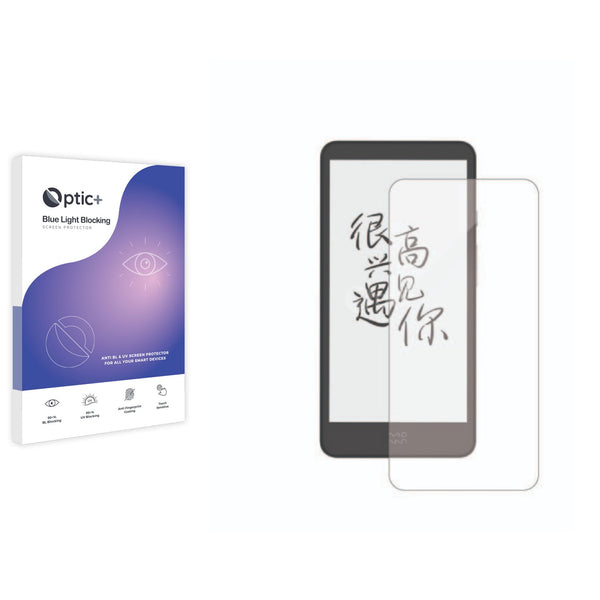 Optic+ Blue Light Blocking Screen Protector for Moaan InkPalm Plus E-Reader