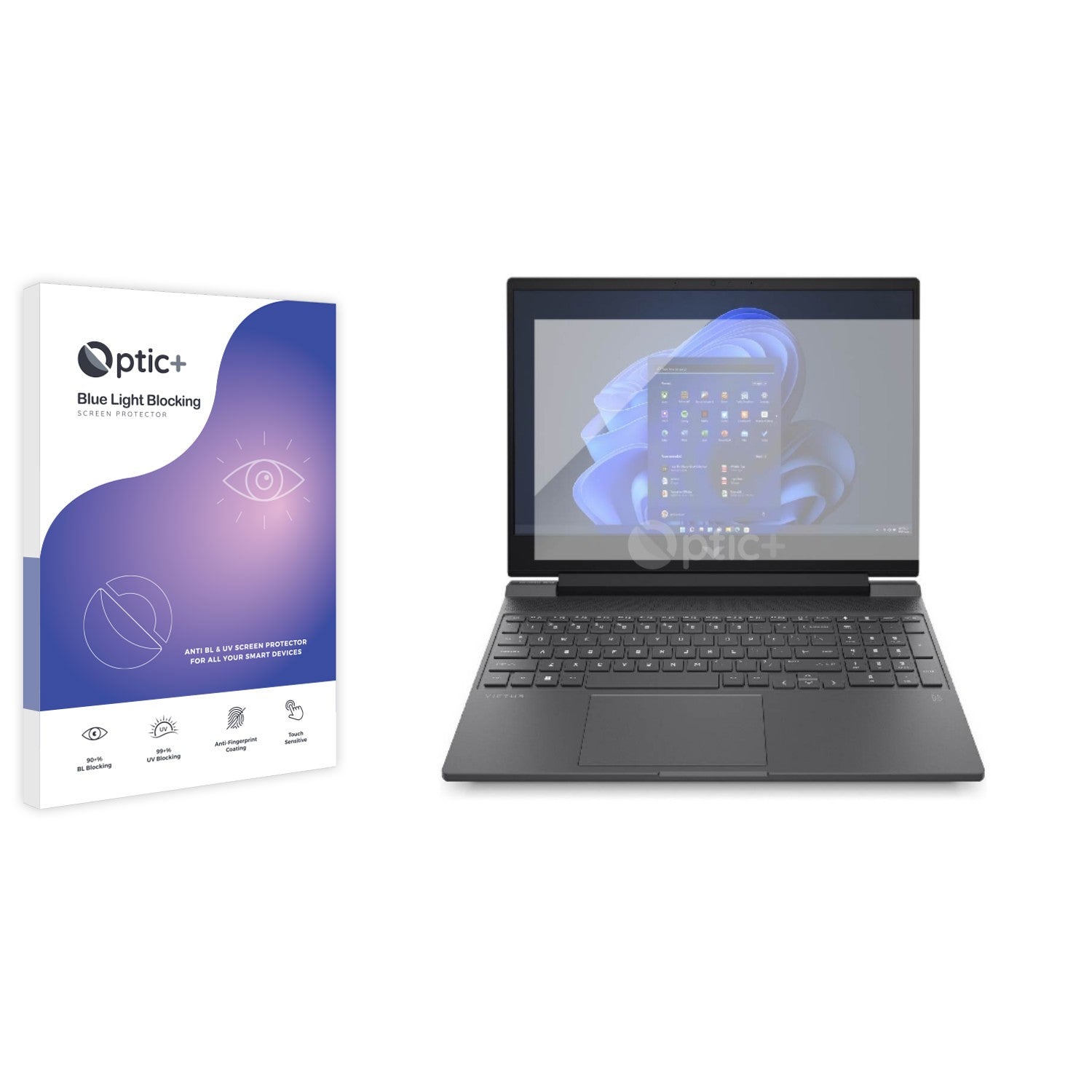 Illustration of Blue Light Blocking Phone Screen Protectors