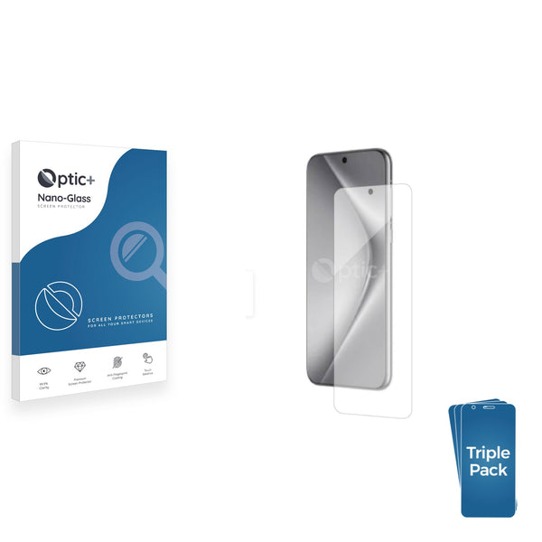3pk Optic+ Nano Glass Screen Protectors for Huawei Pura 70 Pro Plus