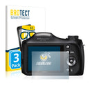 3x BROTECT AirGlass Glass Screen Protector for Sony Cyber-Shot DSC-H300