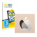 3x BROTECT AirGlass Glass Screen Protector for Apple iPad Air 2 (only Logo)