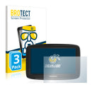 3x BROTECT AirGlass Glass Screen Protector for TomTom Via 62