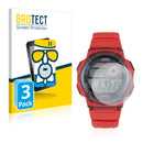 3x BROTECT AirGlass Matte Glass Screen Protector for Casio AE-1000W-4AVEF