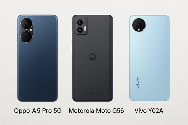 Oppo A5 Pro 5G, Motorola Moto G56 & Vivo Y02A screen protectors - Screenshield!