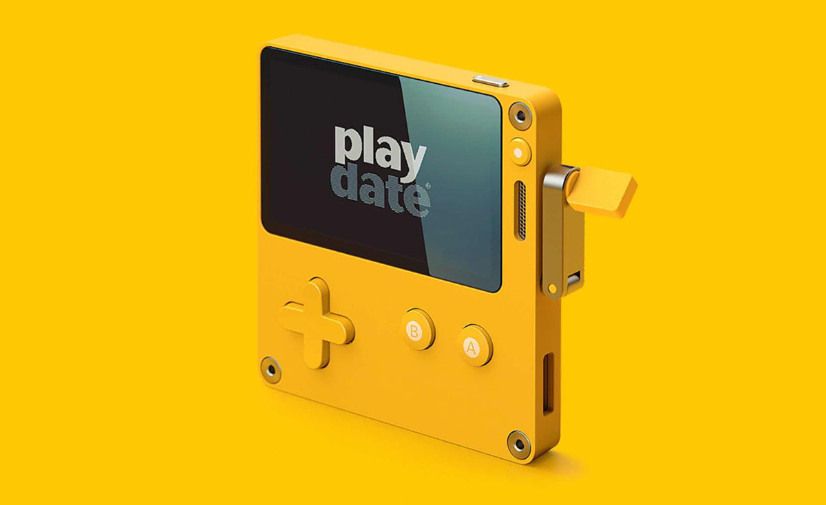 Playdate Panic ゲーム機 クランクが付いたクセの強い携帯ゲーム機、Panicの「playdate」を