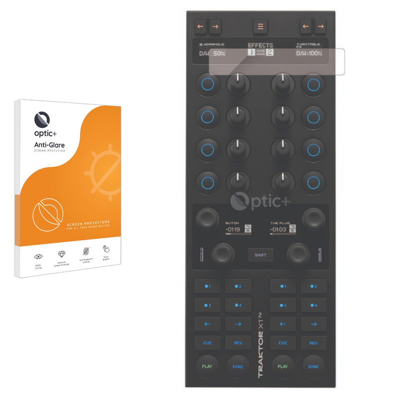 Optic+ Anti-Glare Screen Protector for Native Instruments Traktor Kontrol X1 MK3