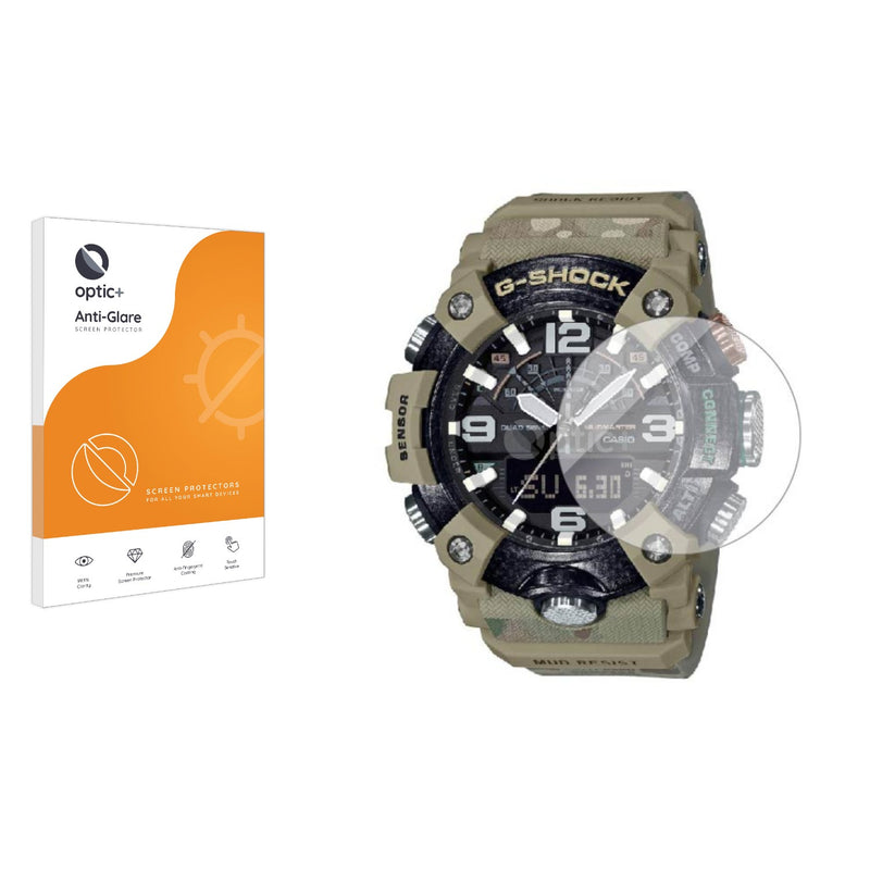 Optic+ Anti-Glare Screen Protector for Casio G-Shock Mudmaster GG-B100-1AER