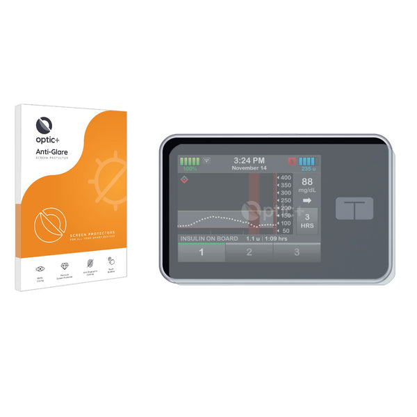 Screen Protector For Tandem Diabetes T:slim X2 - Crystal Clear Protective Film 2 Pack