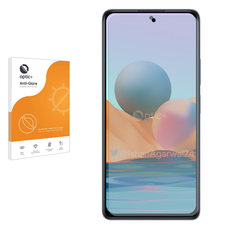 Optic+ Anti-Glare Screen Protector for Xiaomi Redmi Note 10 Pro Max