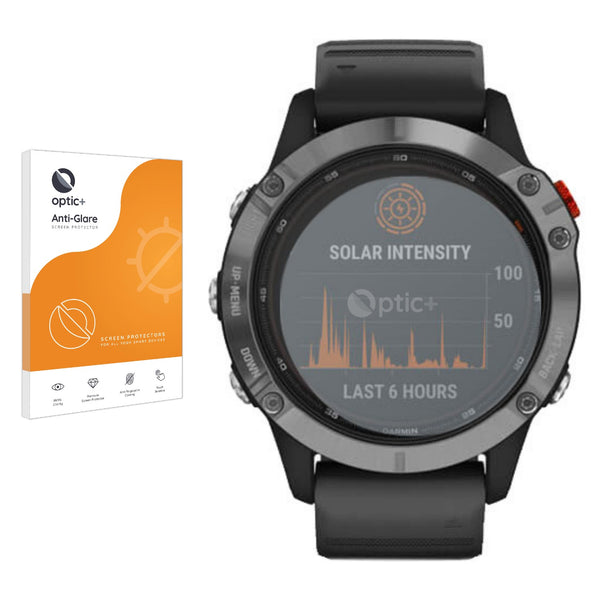 Optic+ Anti-Glare Screen Protector for Garmin Fenix 6 Solar