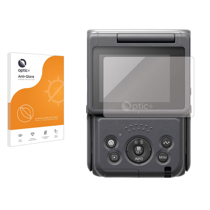 Optic+ Anti-Glare Screen Protector for Canon PowerShot V10