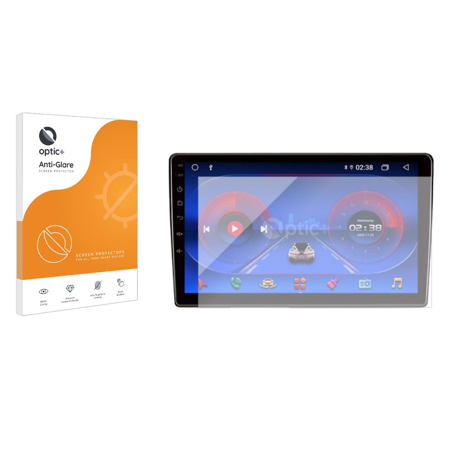 BROTECT 2 Stuks Antireflecterende Beschermfolie voor Joying 4G Car Radio 8.8 Anti-Glare Screen Protector, Mat, Ontspiegelend BROTECT 2 Stuks Antireflecterende Beschermfolie voor Joying 4G Car Radio 8.8 Anti-Glare Screen Protector, Mat, Ontspiegelend