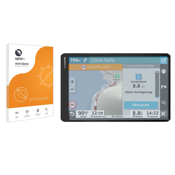 Optic+ Anti-Glare Screen Protector for Garmin Camper 1090