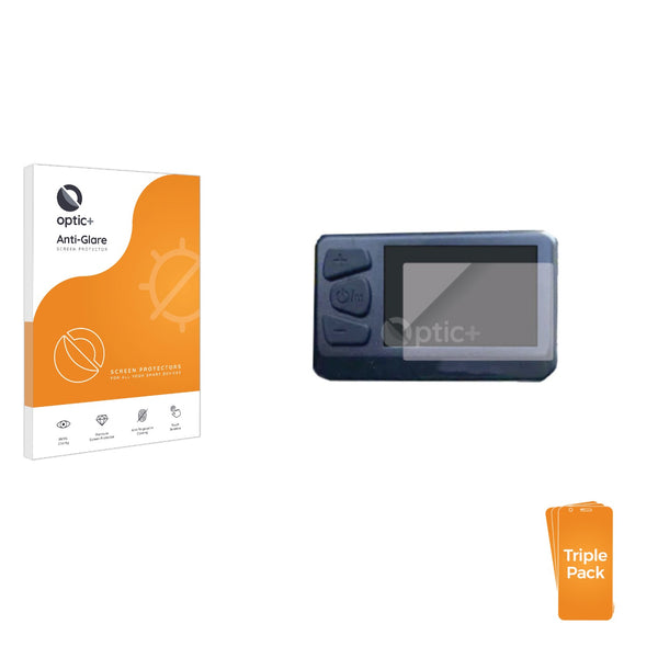 3pk Optic+ Anti-Glare Screen Protectors for Zundapp Z810 LCD Display