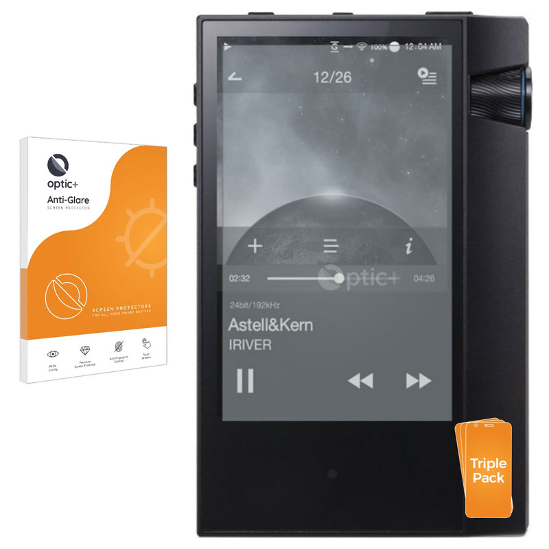 3pk Optic+ Anti-Glare Screen Protectors for Astell&Kern AK70 MKII