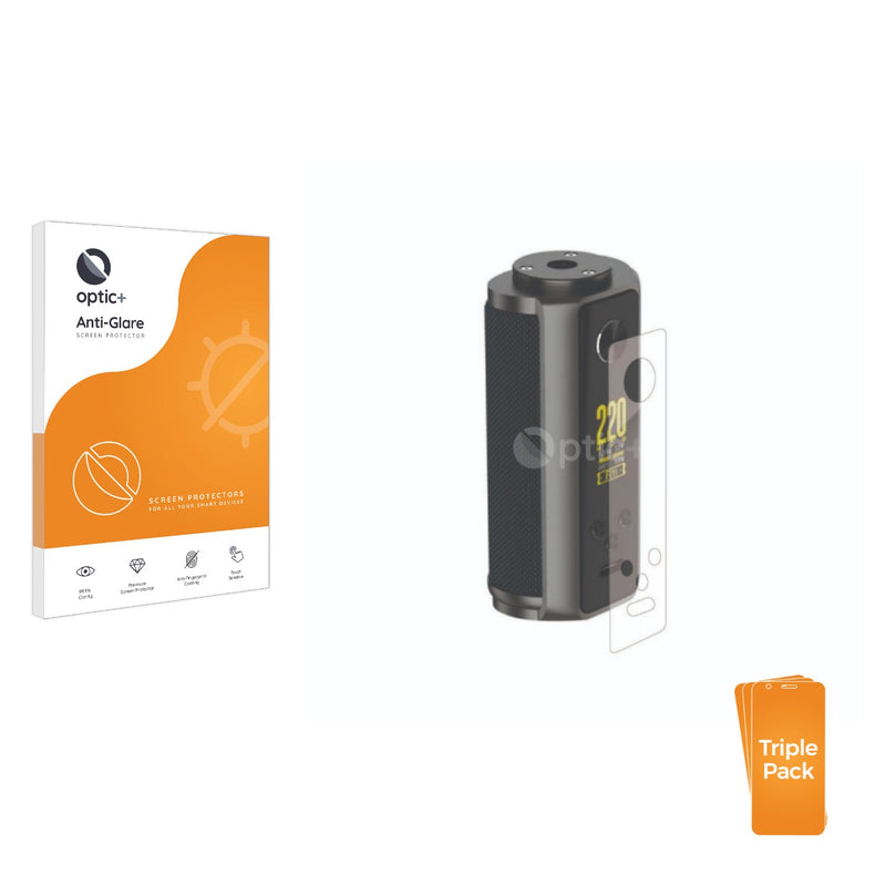 3pk Optic+ Anti-Glare Screen Protectors for Vaporesso Target 200 Mod