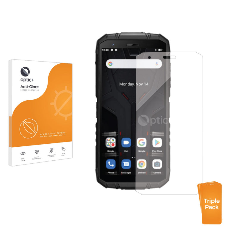 3pk Optic+ Anti-Glare Screen Protectors for Doogee S41 Pro