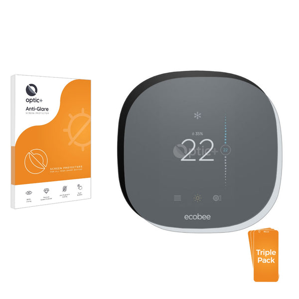 3pk Optic+ Anti-Glare Screen Protectors for ecobee 3 Lite