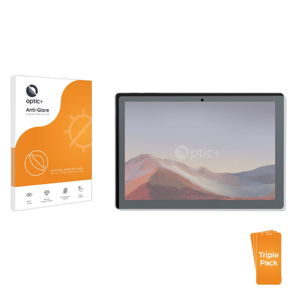 3pk Optic+ Anti-Glare Screen Protectors for Microsoft Surface Pro 7