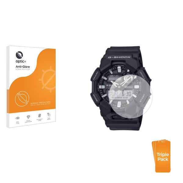 3-pack of Anti-Glare Screen Protectors for Casio G-Shock GA-010