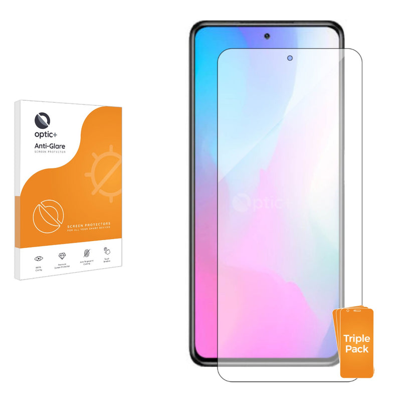 3pk Optic+ Anti-Glare Screen Protectors for Vivo Y27s