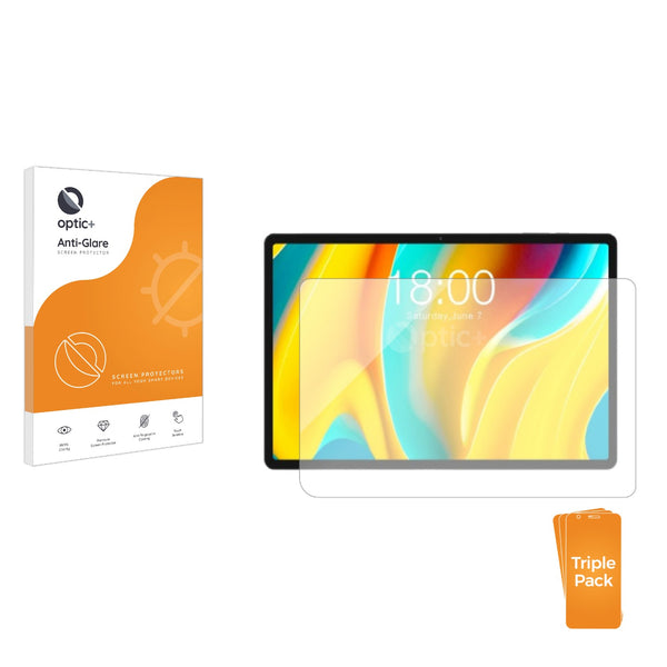 3pk Optic+ Anti-Glare Screen Protectors for Teclast T50 Pro