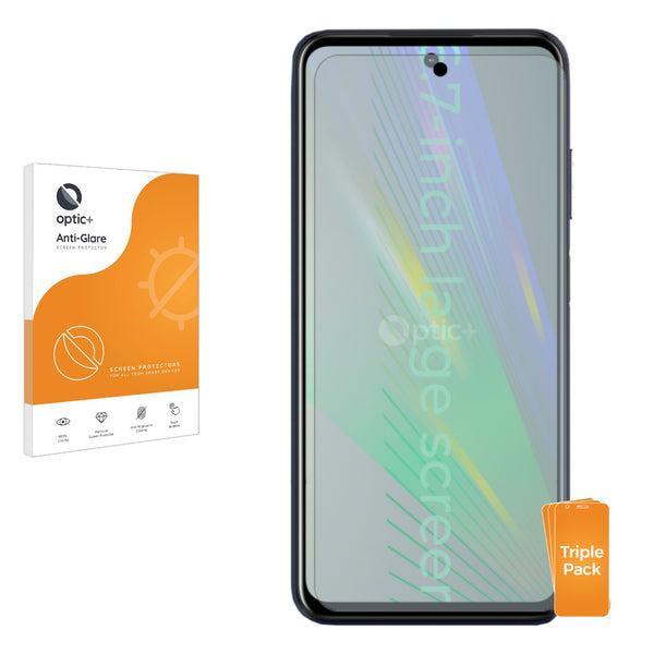 3pk Optic+ Anti-Glare Screen Protectors for HTC Desire 21 Pro 5G