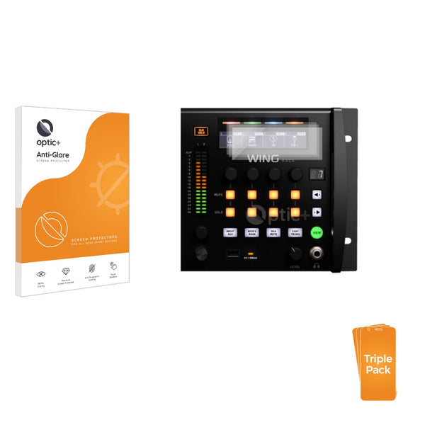 3-pack of Anti-Glare Screen Protectors for Behringer Wing Rack
