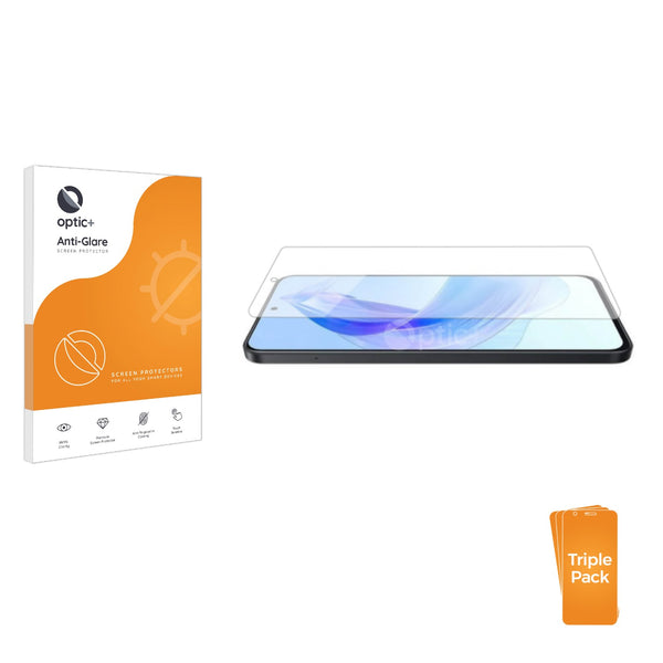 3pk Optic+ Anti-Glare Screen Protectors for Honor 90 Lite