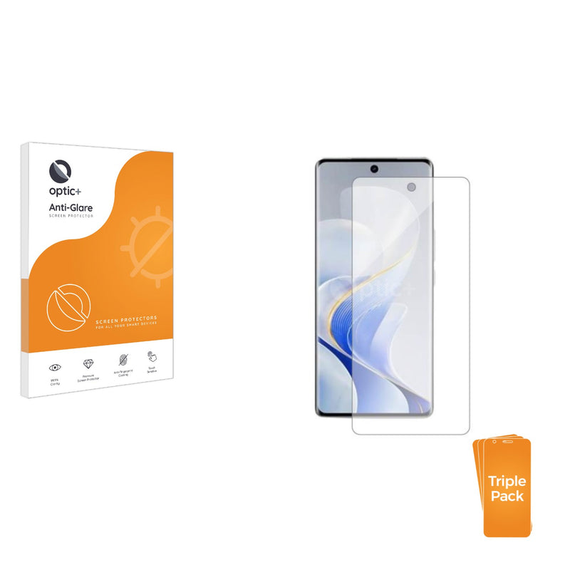 3pk Optic+ Anti-Glare Screen Protectors for Vivo S19 Pro