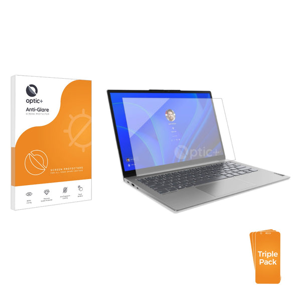 3pk Optic+ Anti-Glare Screen Protectors for Lenovo ThinkBook 13s Gen 4