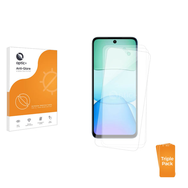 3-pack of Anti-Glare Screen Protectors for Xiaomi Redmi 13x