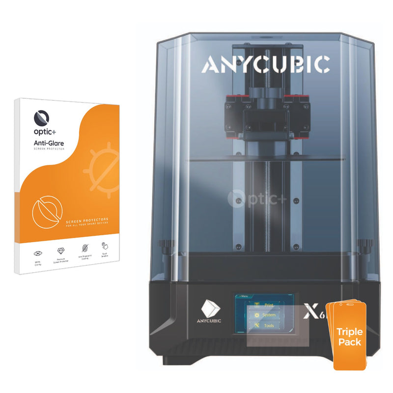 3pk Optic+ Anti-Glare Screen Protectors for Anycubic Photon Mono X 6Ks