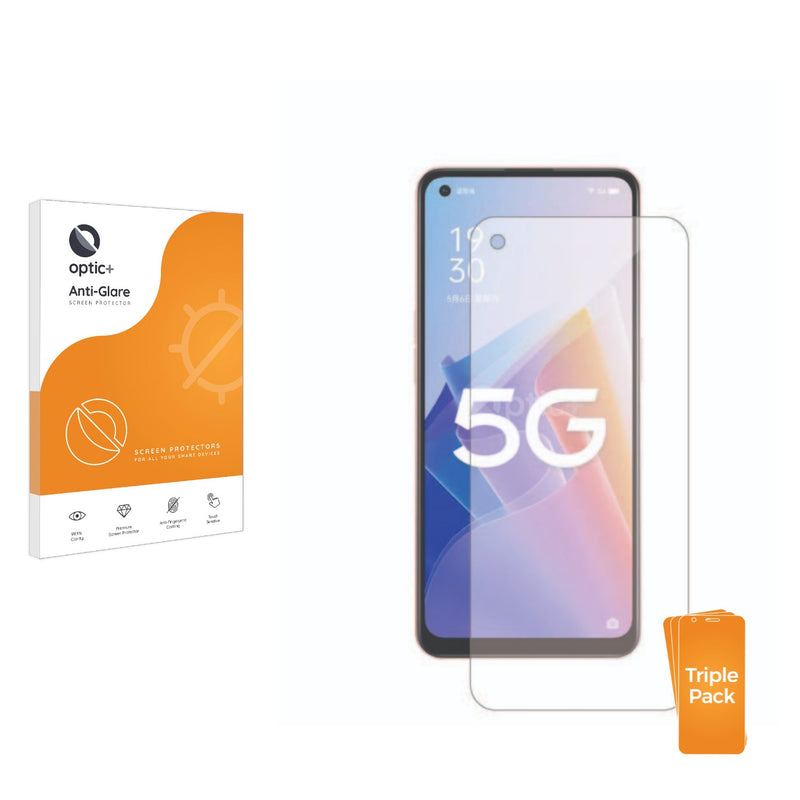 3pk Optic+ Anti-Glare Screen Protectors for Oppo A96