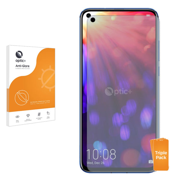 3pk Optic+ Anti-Glare Screen Protectors for Honor View 20