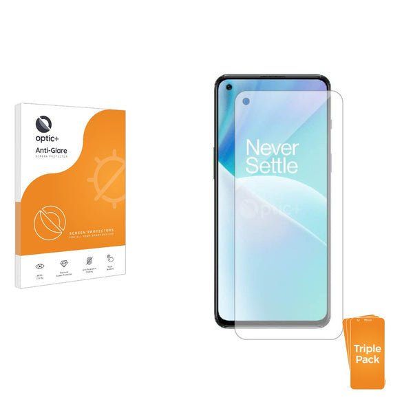 3pk Optic+ Anti-Glare Screen Protectors for OnePlus Nord 2T 5G