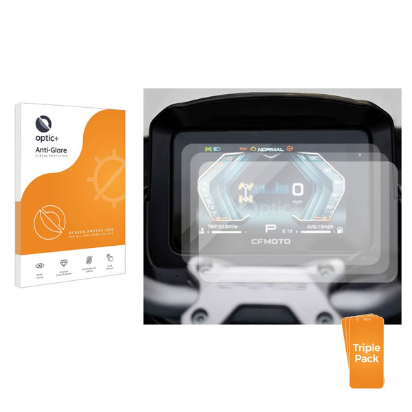 3-pack of Anti-Glare Screen Protectors for CFMOTO CFORCE 100 Touring