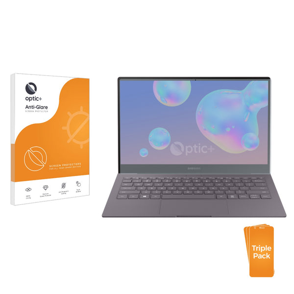 3pk Optic+ Anti-Glare Screen Protectors for Samsung Galaxy Book S