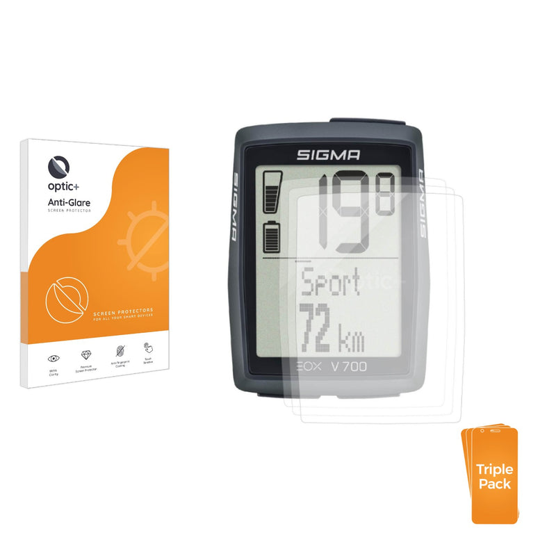 3-pack of Anti-Glare Screen Protectors for Sigma Eox View 700