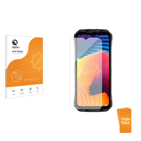 3pk Optic+ Anti-Glare Screen Protectors for Doogee V30 Pro