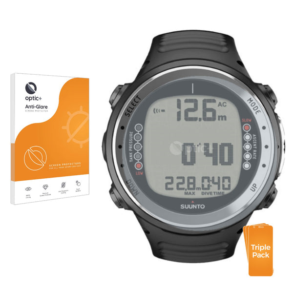 3pk Optic+ Anti-Glare Screen Protectors for Suunto D4I