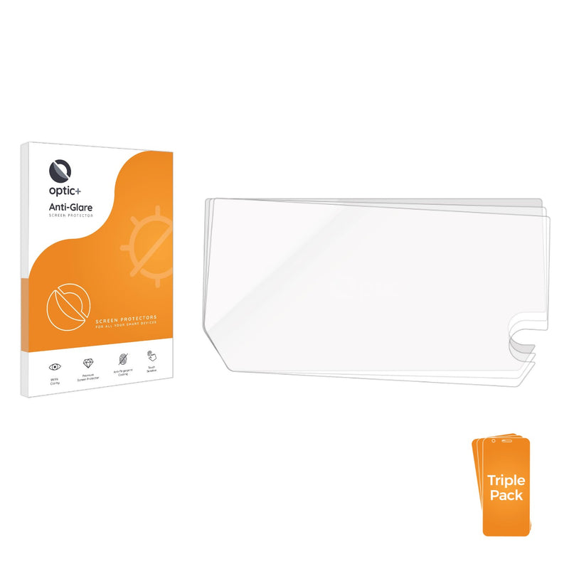 3-pack of Anti-Glare Screen Protectors for Toyota RAV4 Edge 2025 10.5" (RHD)