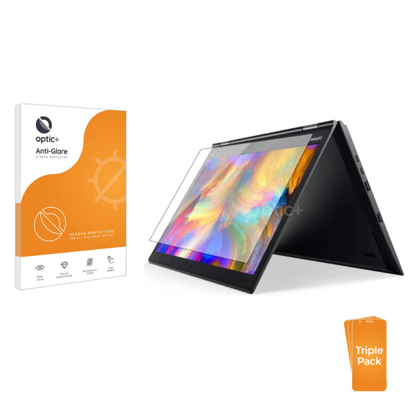 3pk Optic+ Anti-Glare Screen Protectors for Lenovo ThinkPad X1 Yoga (2nd Gen)