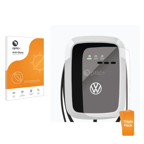 3pk Optic+ Anti-Glare Screen Protectors for VW Elli ID. Charger