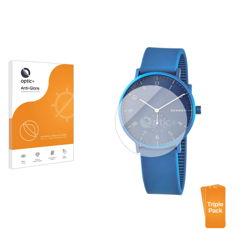 3pk Optic+ Anti-Glare Screen Protectors for Skagen Aaren Kulor