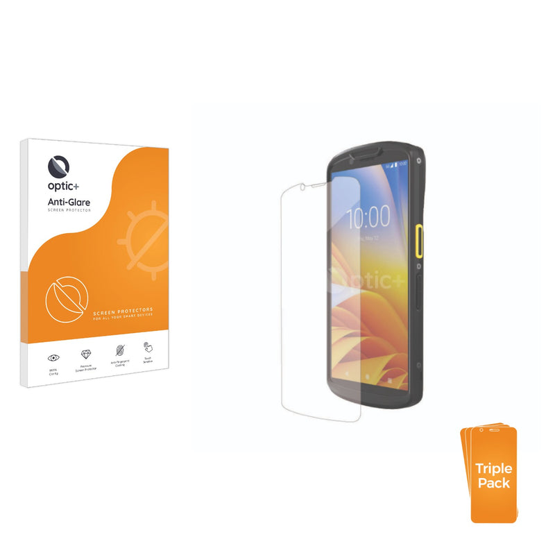 3pk Optic+ Anti-Glare Screen Protectors for Zebra TC58e