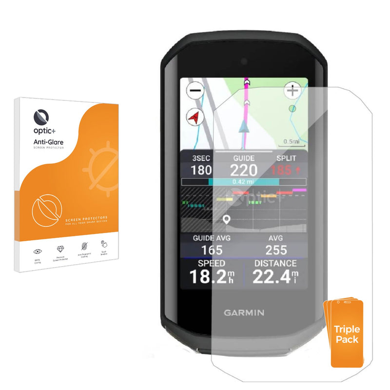 3-pack of Anti-Glare Screen Protectors for Garmin Edge 1050