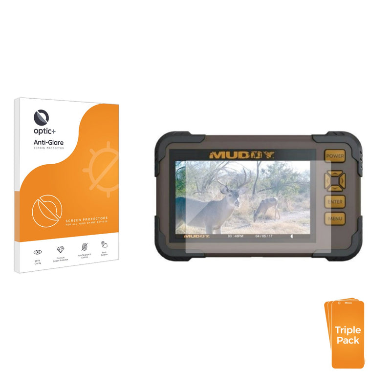 3pk Optic+ Anti-Glare Screen Protectors for Muddy Outdoors 4.3" SD Card Viewer