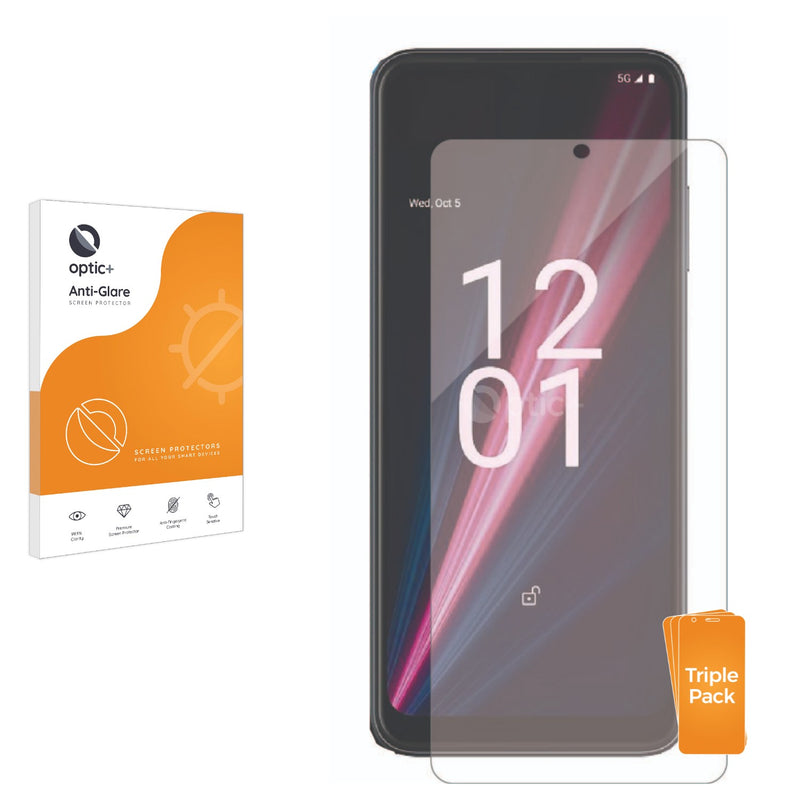 3pk Optic+ Anti-Glare Screen Protectors for Telekom T Phone (2023)